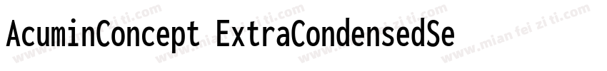 AcuminConcept ExtraCondensedSemibol字体转换